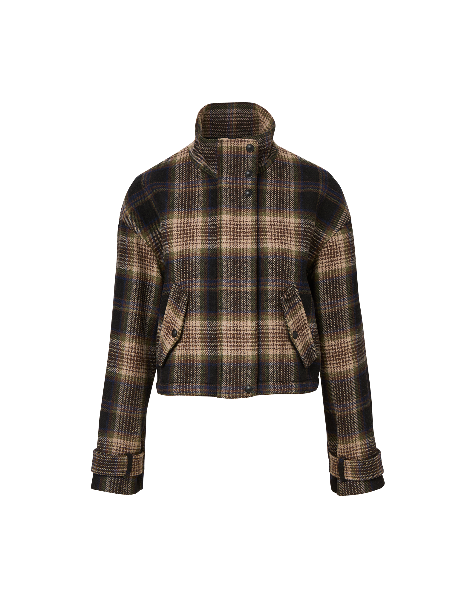 Bateman Plaid Jacket in Black Multi
