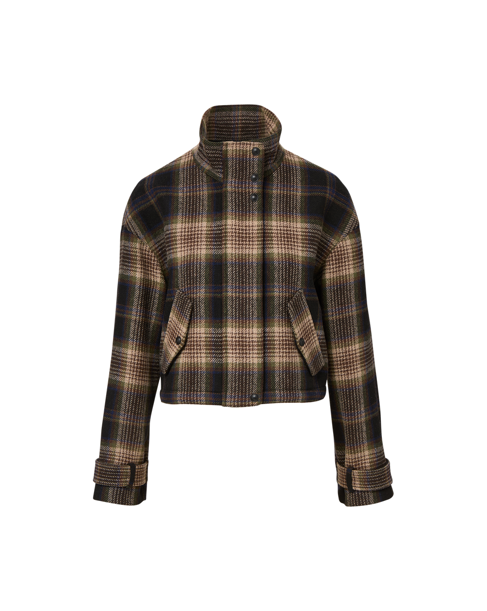 Bateman Plaid Jacket in Black Multi