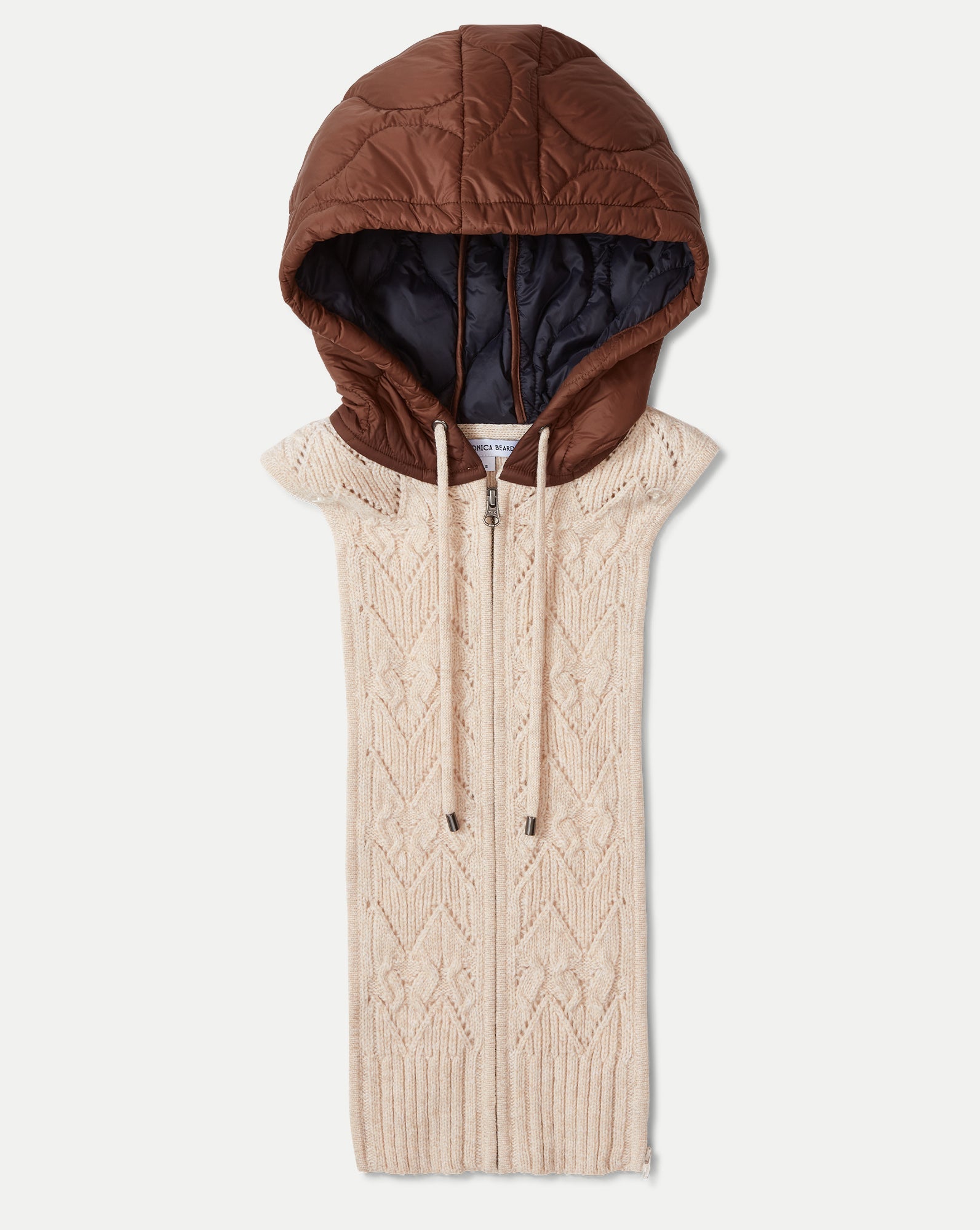 Orine Contrast Hoodie Dickey in Mocha/Heathered Sand