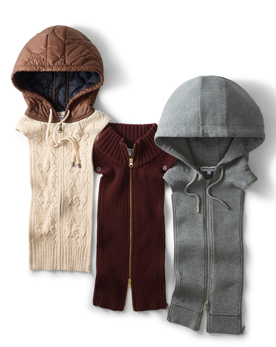 Orine Contrast Hoodie Dickey in Mocha/Heathered Sand