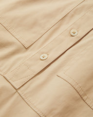 Cam Drop Waist Midi Dress in Stone Khaki