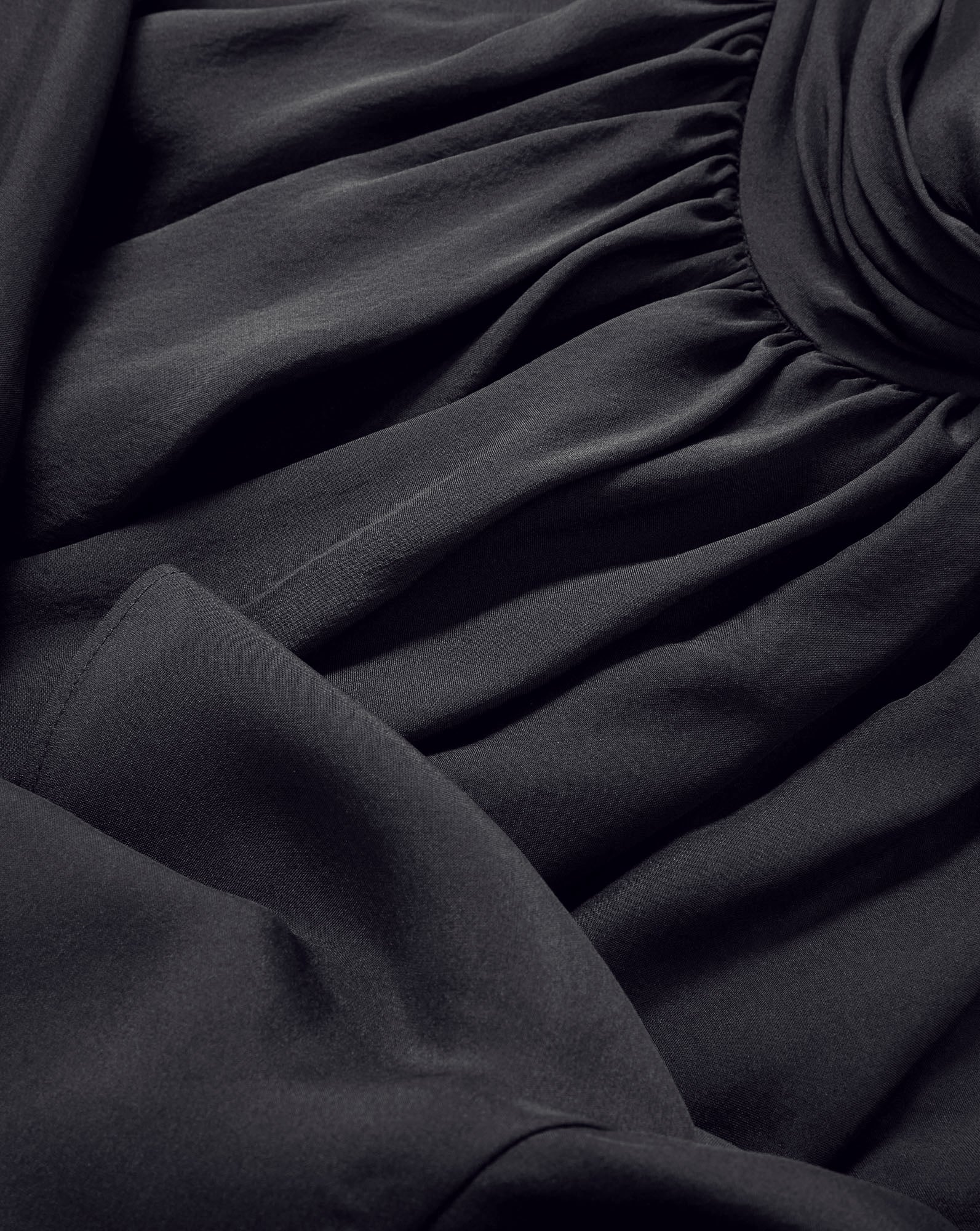 Adlington Silk Mini Dress in Black