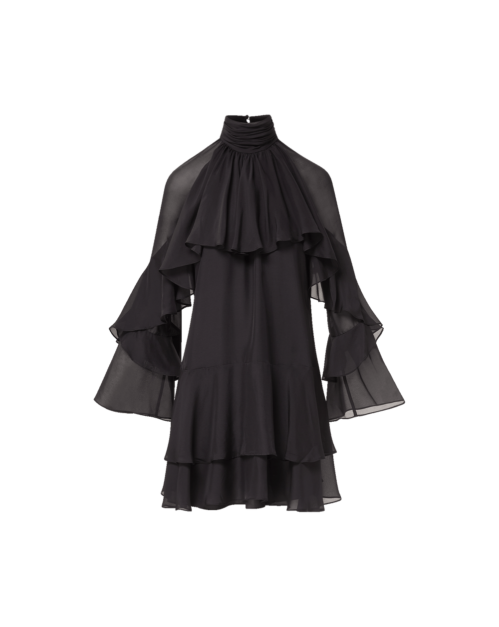 Adlington Silk Mini Dress in Black