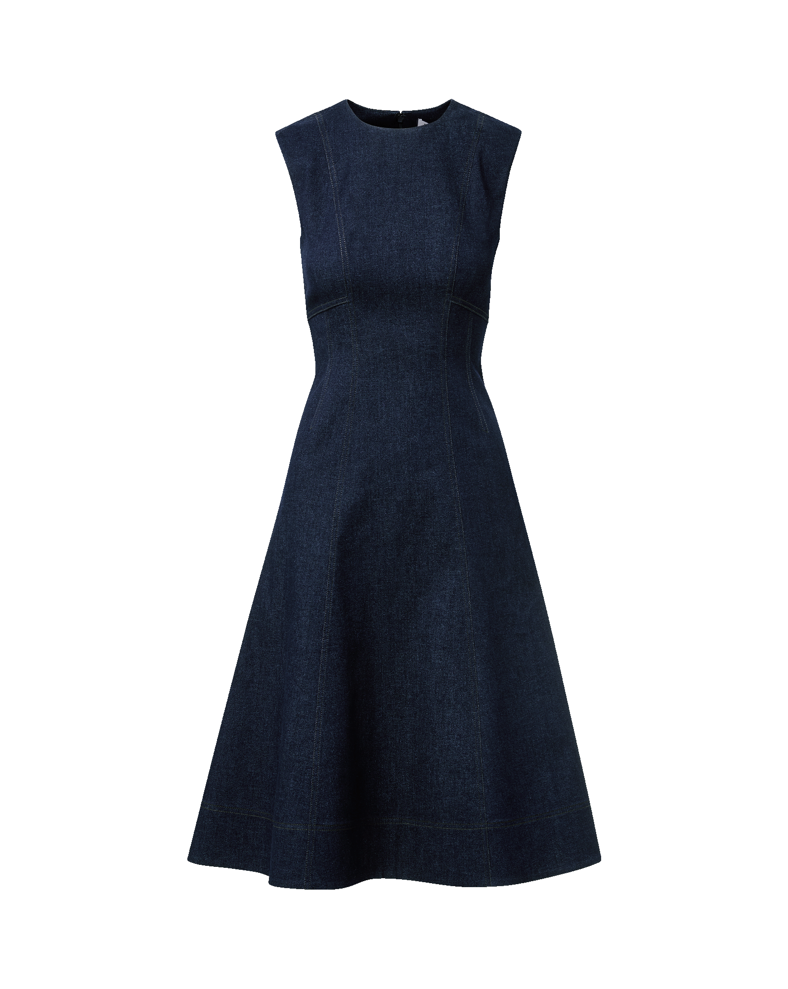 Dulce Denim Midi Dress in Midnight Wash