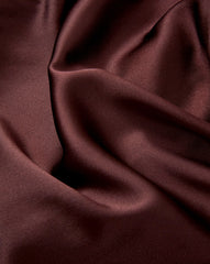 Redgrave Silk Midi Dress in Maroon Dark Currant