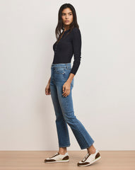 Carson Kick-Flare Jean in French Kiss