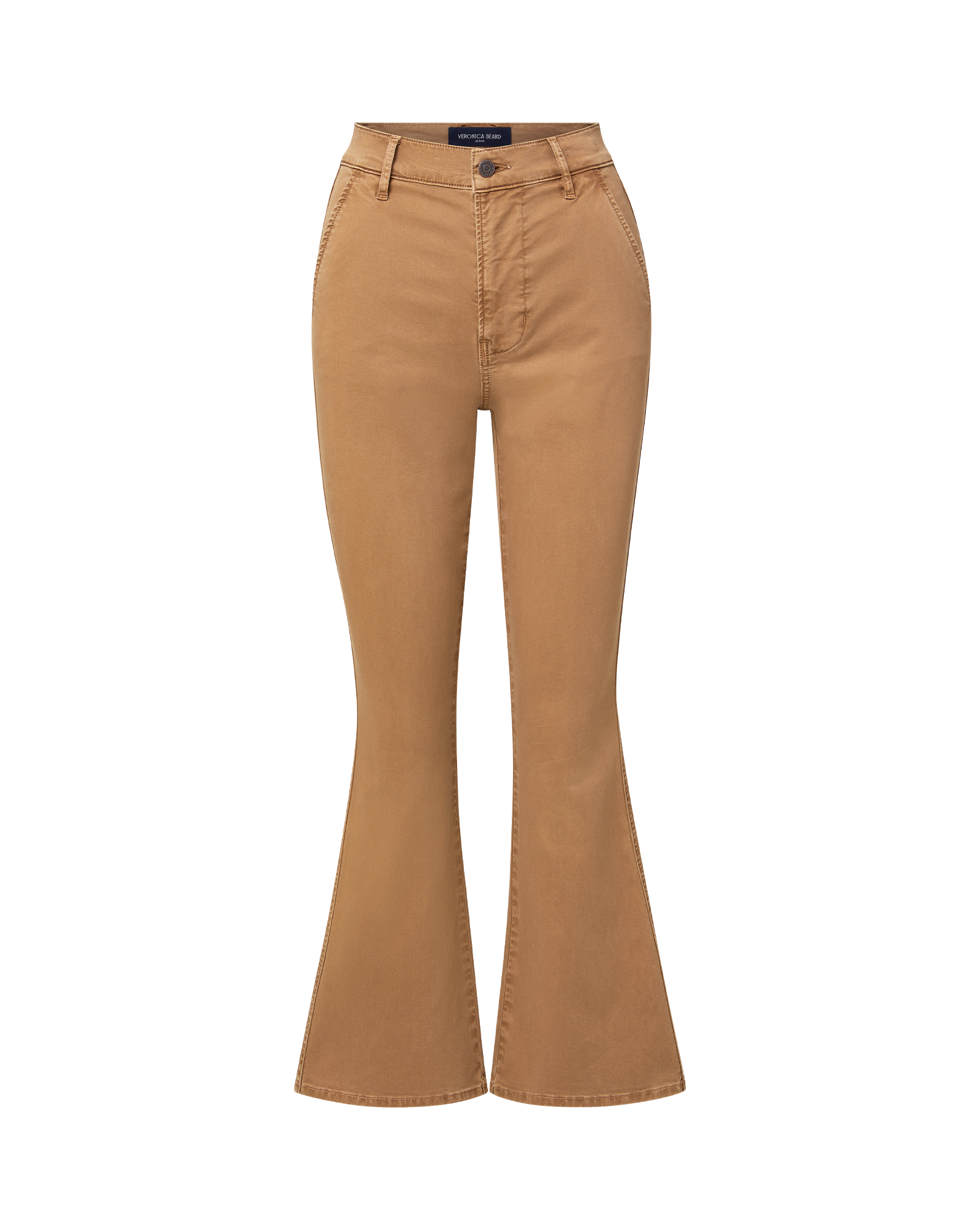 Carson Kick-Flare Jean in Brown