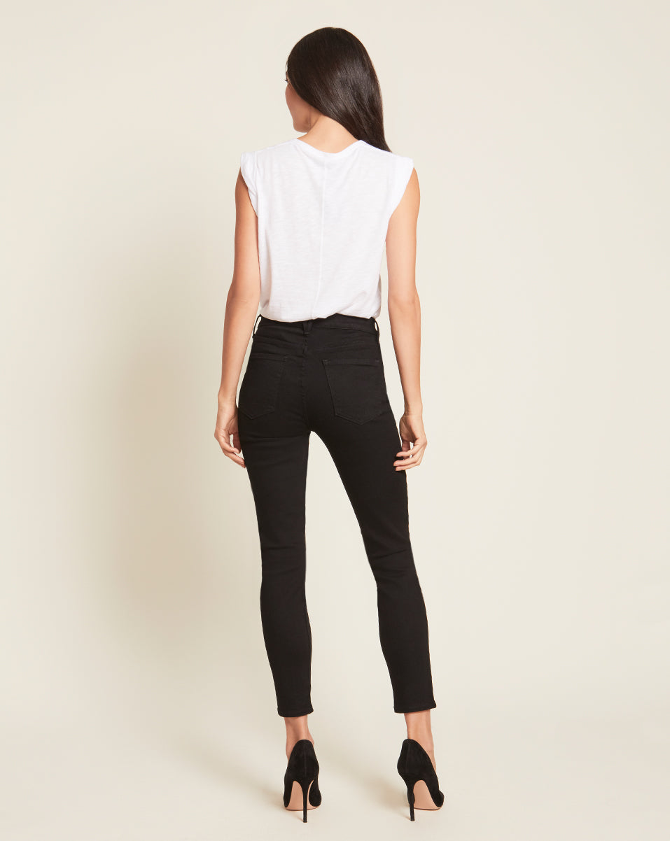 Debbie Ankle Crop Skinny Jean in Onyx
