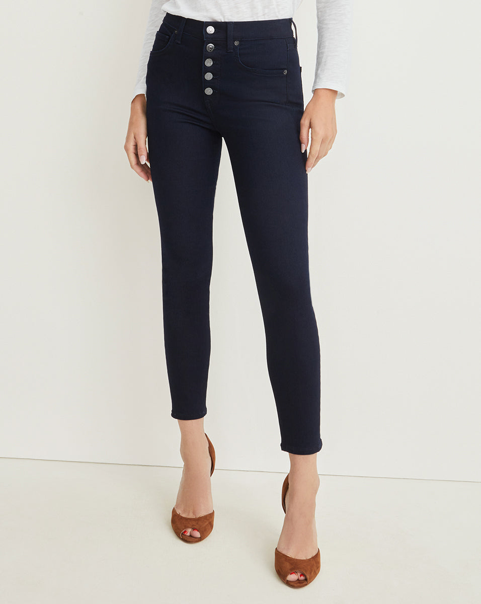 Debbie Ankle-Crop Skinny Jean in Indigo