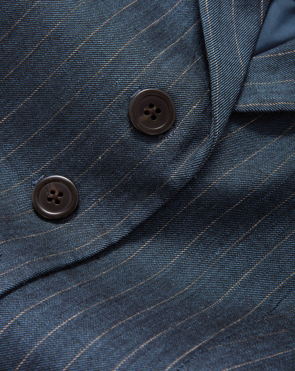 Benny Pinstripe Tailored Vest in Navy