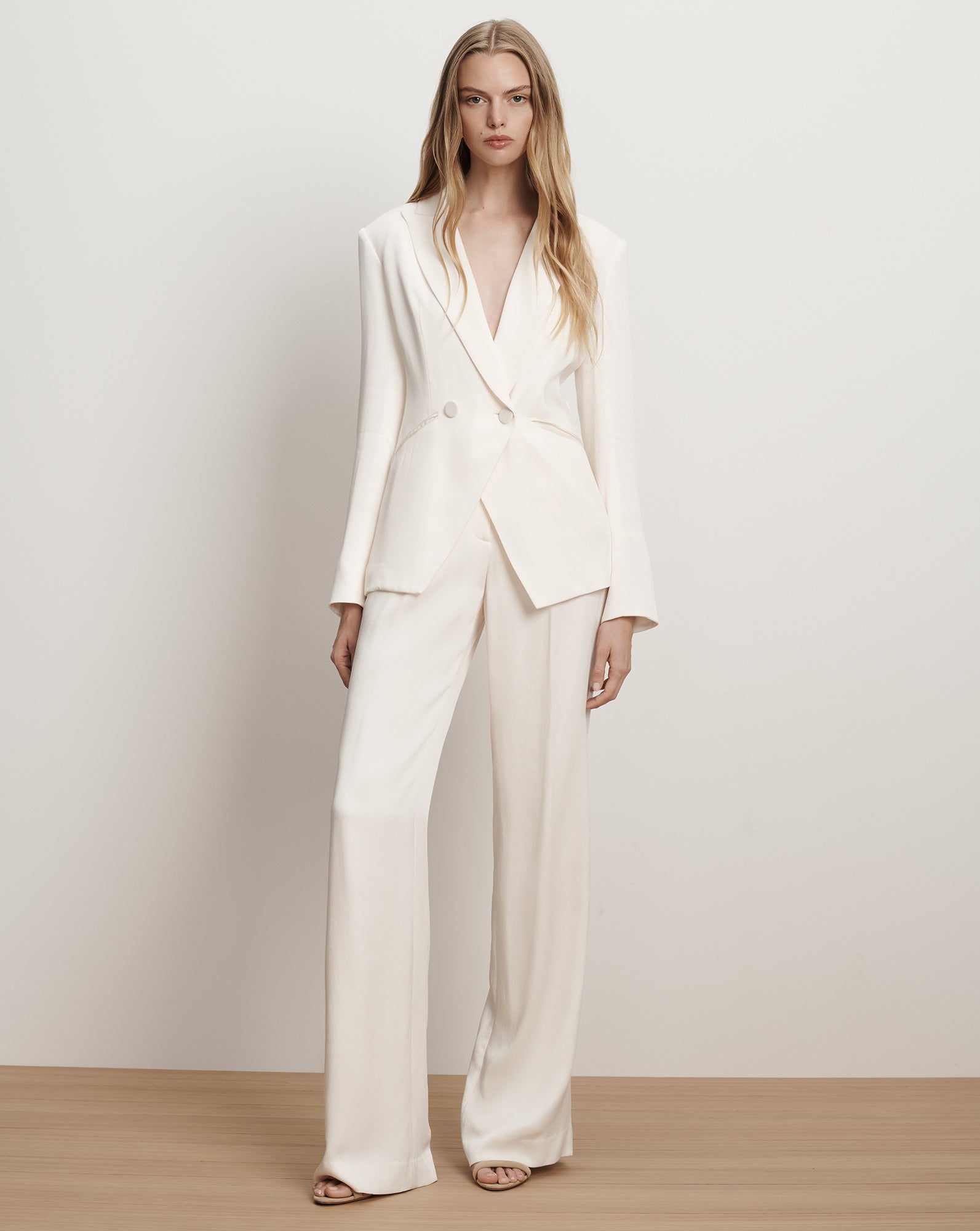 Robinne Wide-Leg Pant in Off-White Dove