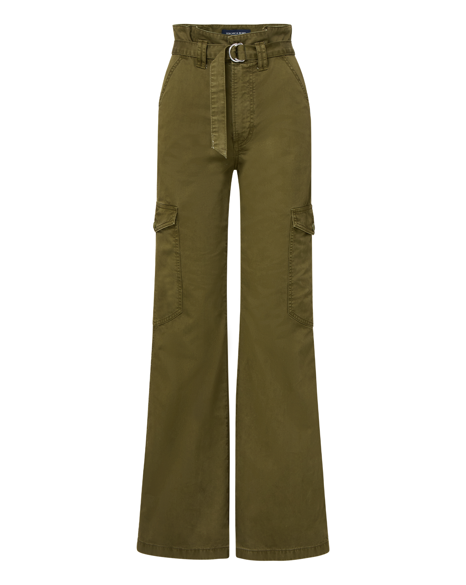 Damara Wide-Leg Cargo Pant in Khaki