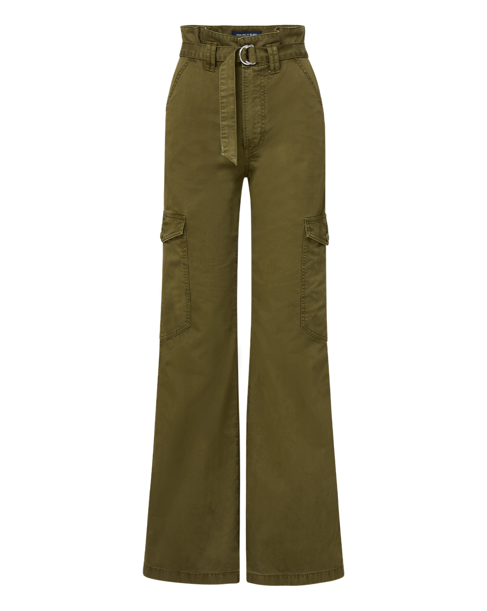 Damara Wide-Leg Cargo Pant in Khaki