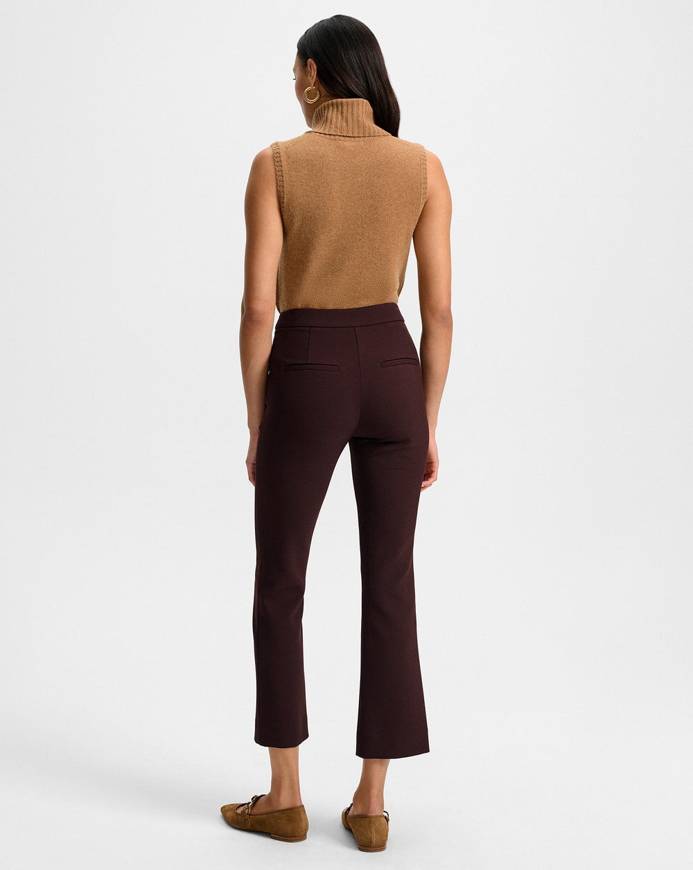 Arte Kick-Flare Pant in Maroon Dark Currant