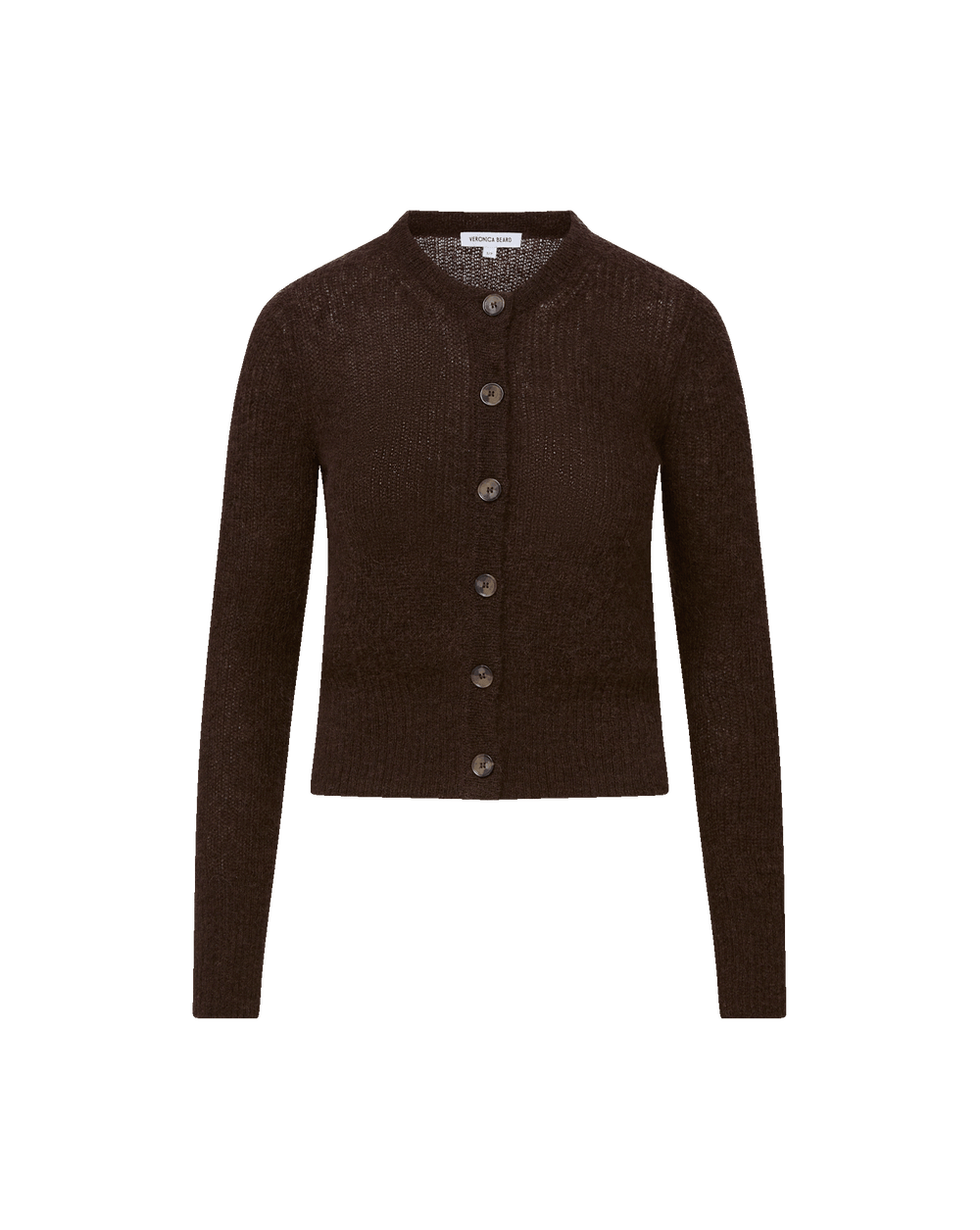 Gilmour Mohair Cardigan in Dark Brown