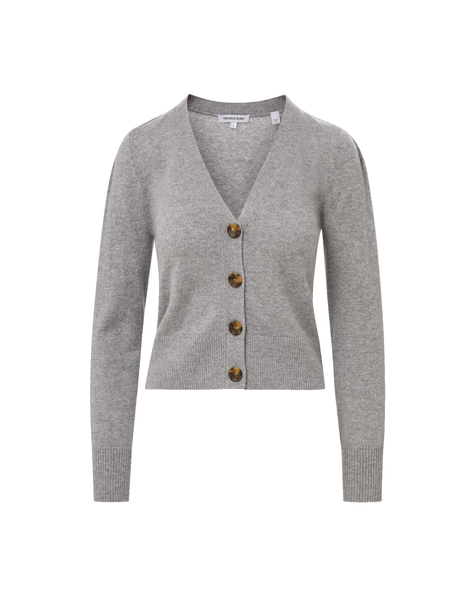 Solene Cashmere Cardigan in Heather Grey