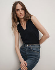 Milette Merino Wool Sweater Vest in Navy