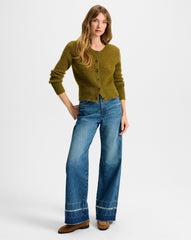 Gilmour Mohair Cardigan in Moss Green