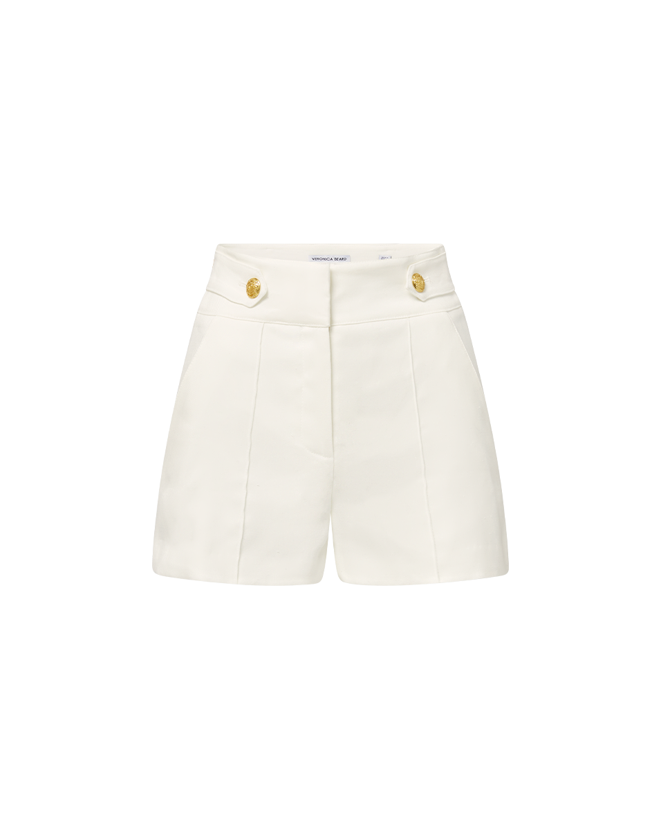 Runo Linen Short in Off-White