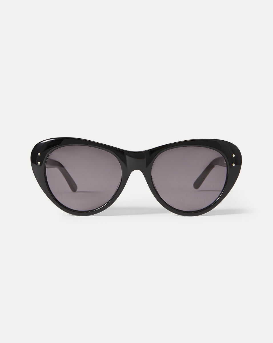 Edie Cat-Eye Sunglasses in Black