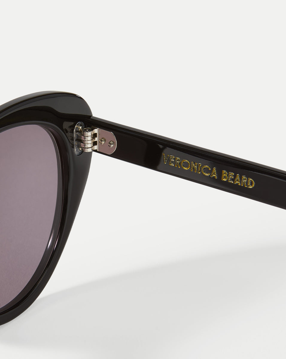 Edie Cat-Eye Sunglasses in Black