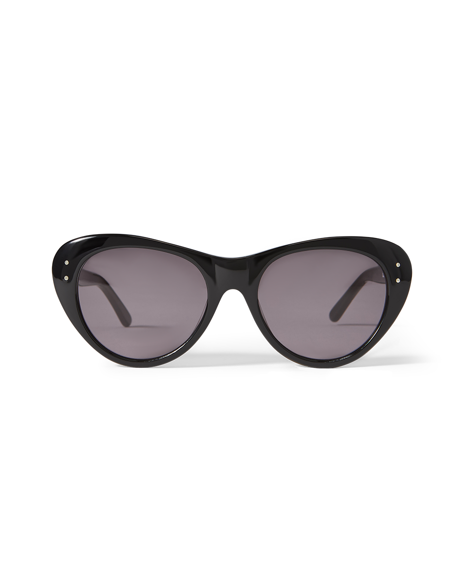 Edie Cat-Eye Sunglasses in Black