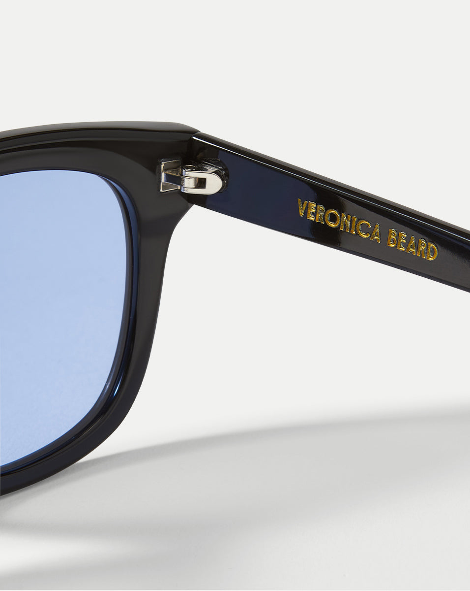 Jane Square-Frame Sunglasses in Black