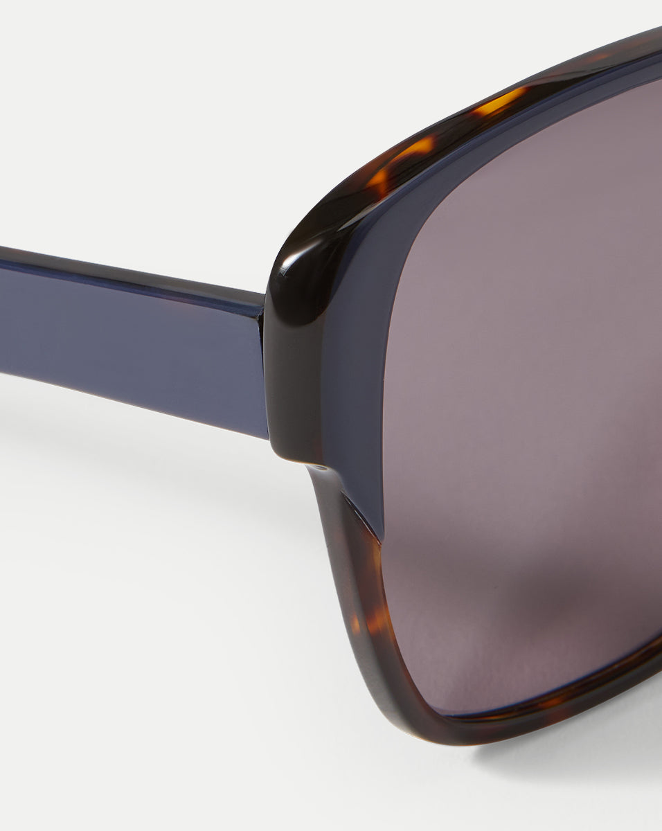 Brigitte Oversized Sunglasses in Blue