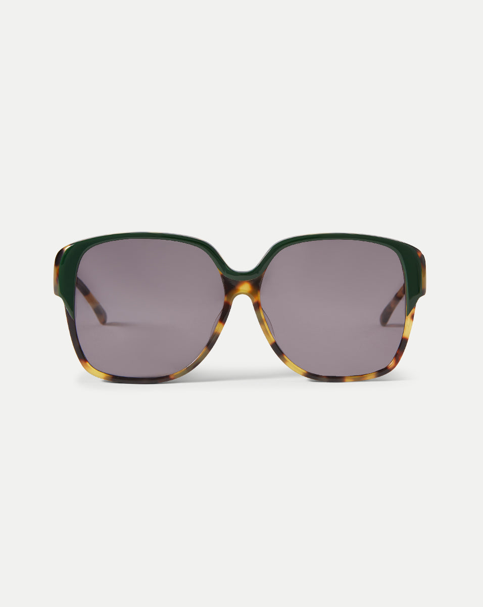 Brigitte Oversized Sunglasses in Green
