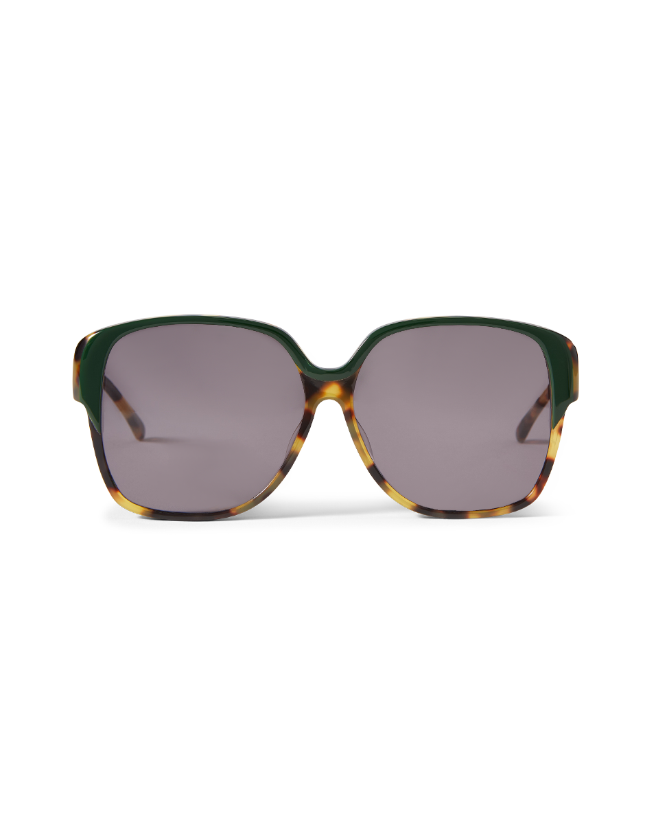 Brigitte Oversized Sunglasses in Green
