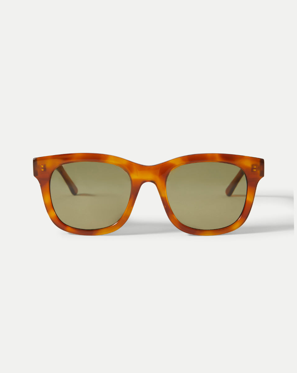 Jane Square-Frame Sunglasses in Honey