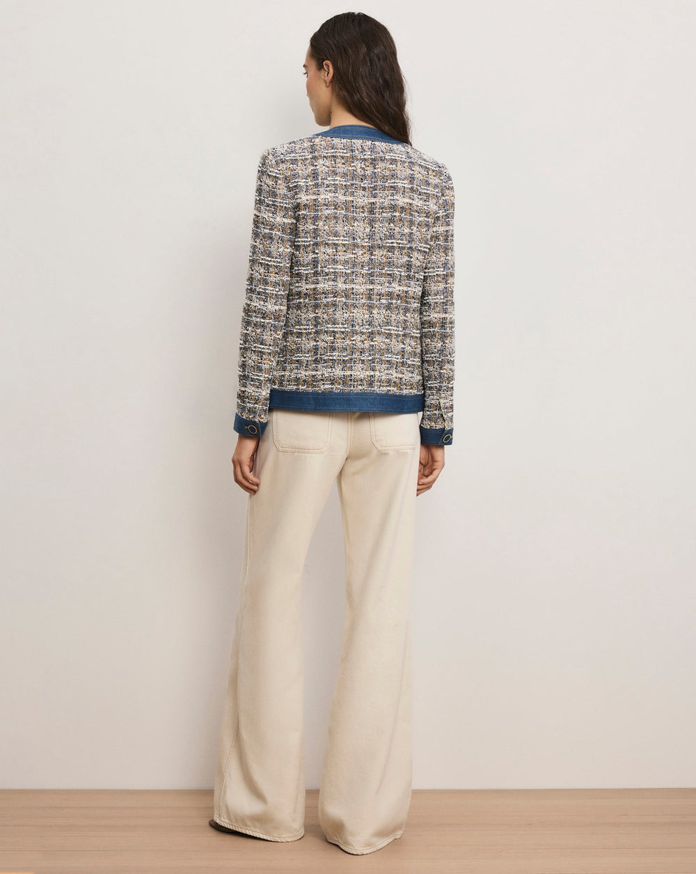 Ainslie Tweed Jacket in Navy Multi