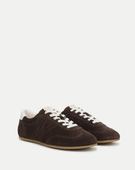 Riviera Suede Sneaker in Espresso