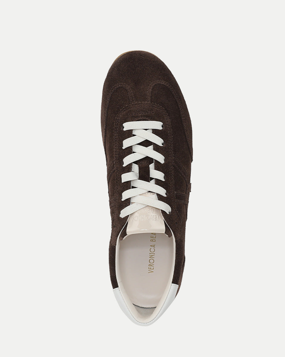 Riviera Suede Sneaker in Espresso