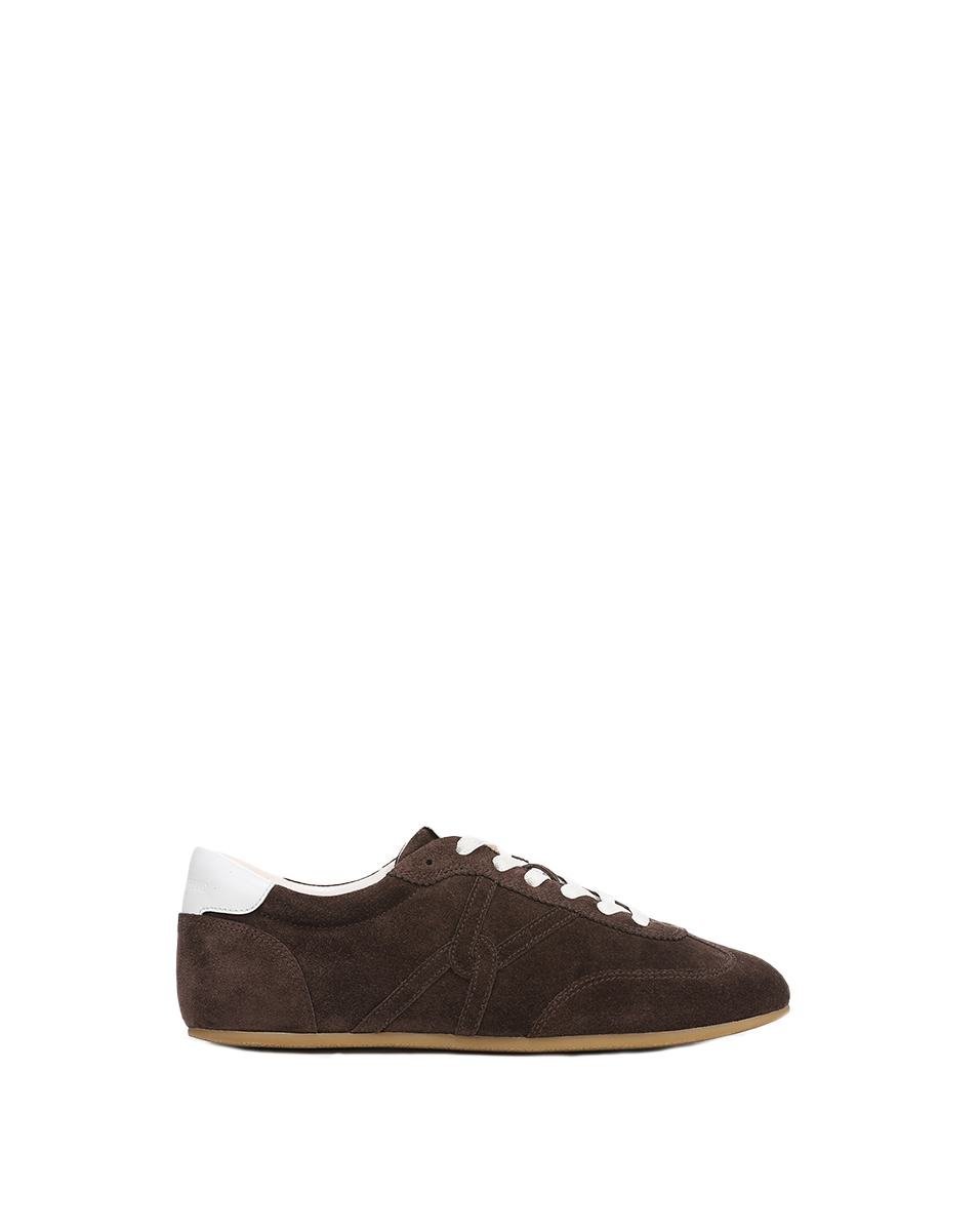 Riviera Suede Sneaker in Espresso