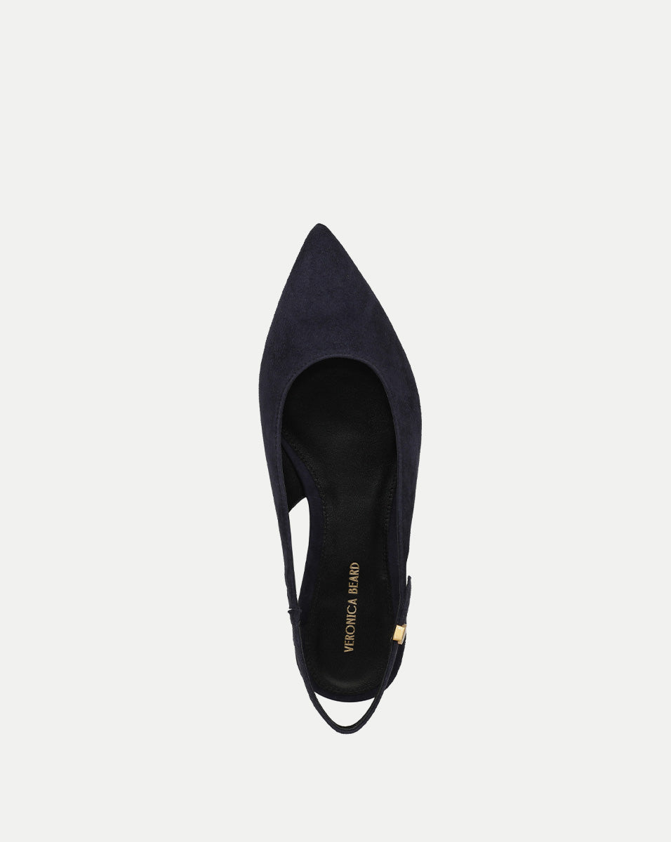 Shina Slingback Flat in Navy
