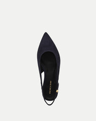 Shina Slingback Flat in Navy