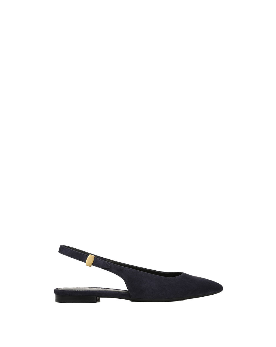 Shina Slingback Flat in Navy