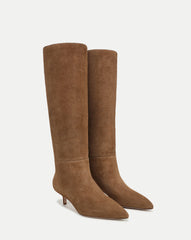 Lisa Kitten-Heel Boot Wide-Calf in Hazelwood