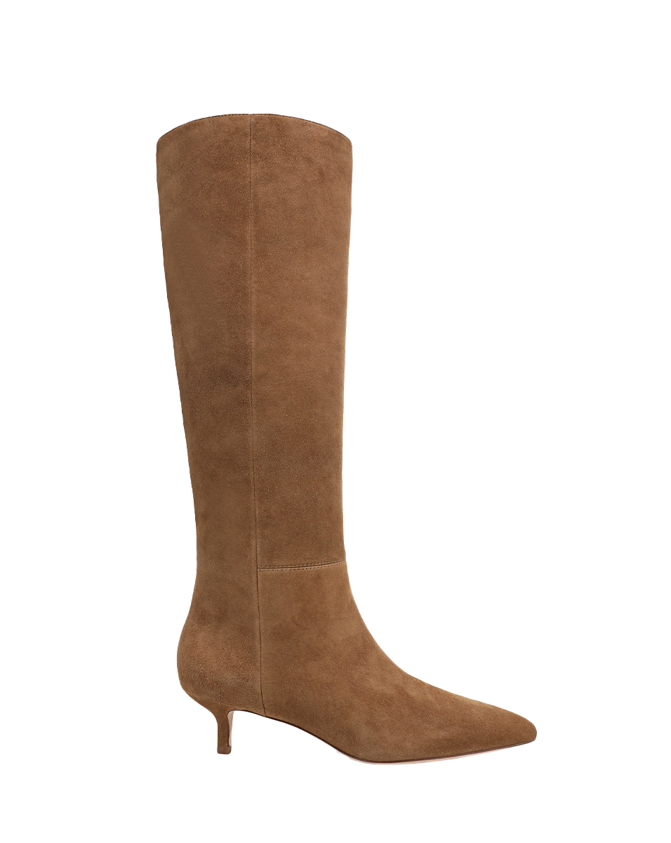 Lisa Kitten-Heel Boot Wide-Calf in Hazelwood
