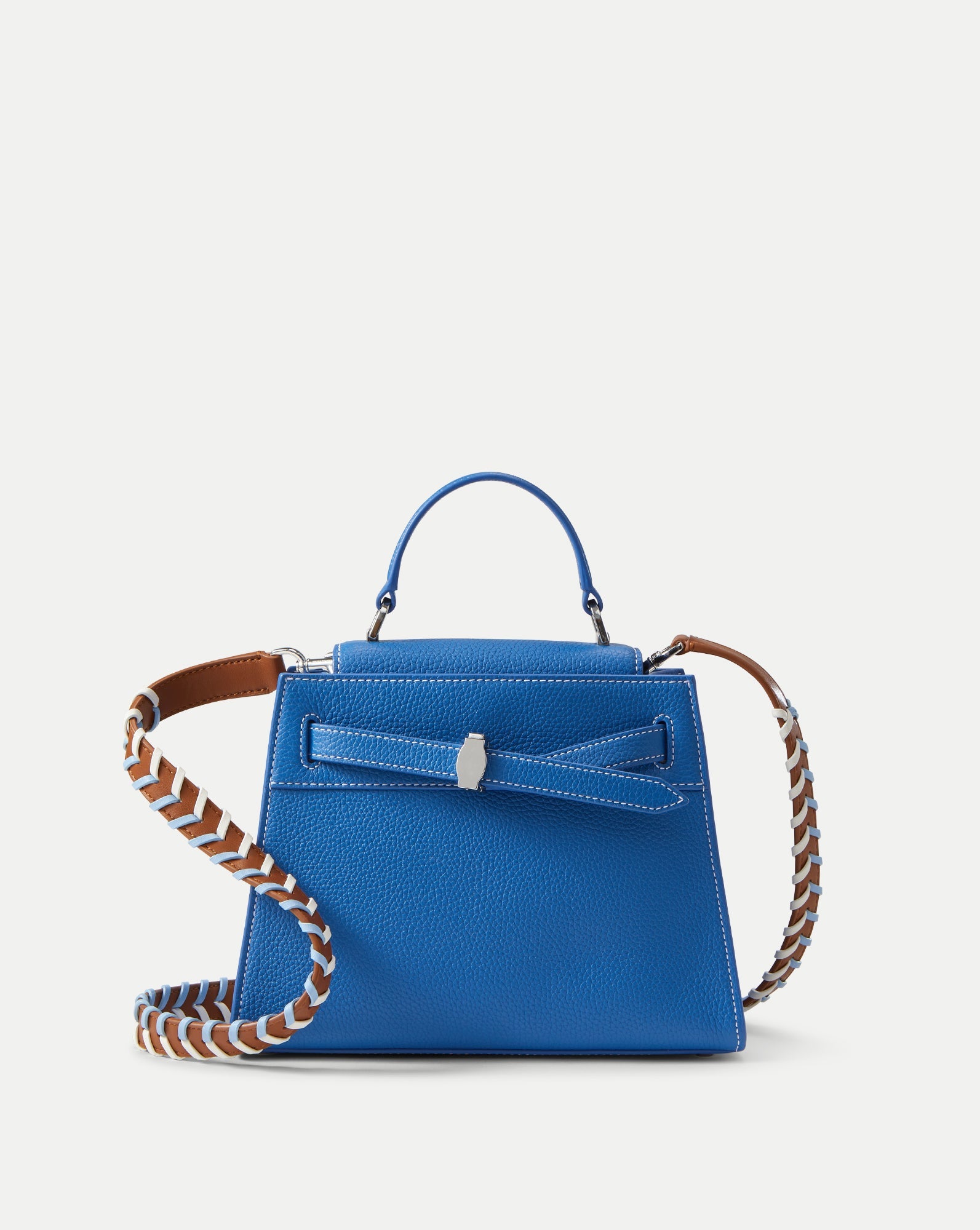 Veronica Beard Dash Top-Handle Bag in Blue Coast
