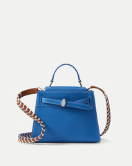 Veronica Beard Dash Top-Handle Bag in Blue Coast