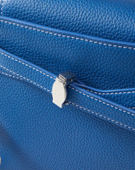 Veronica Beard Dash Top-Handle Bag in Blue Coast