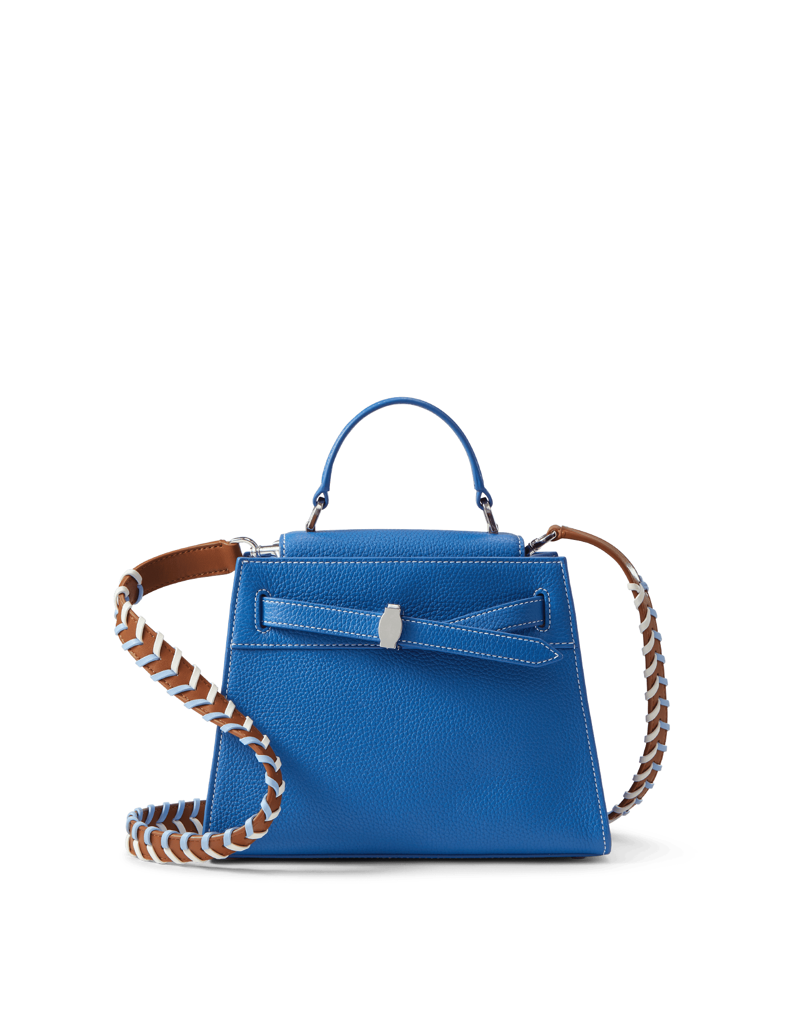 Veronica Beard Dash Top-Handle Bag in Blue Coast