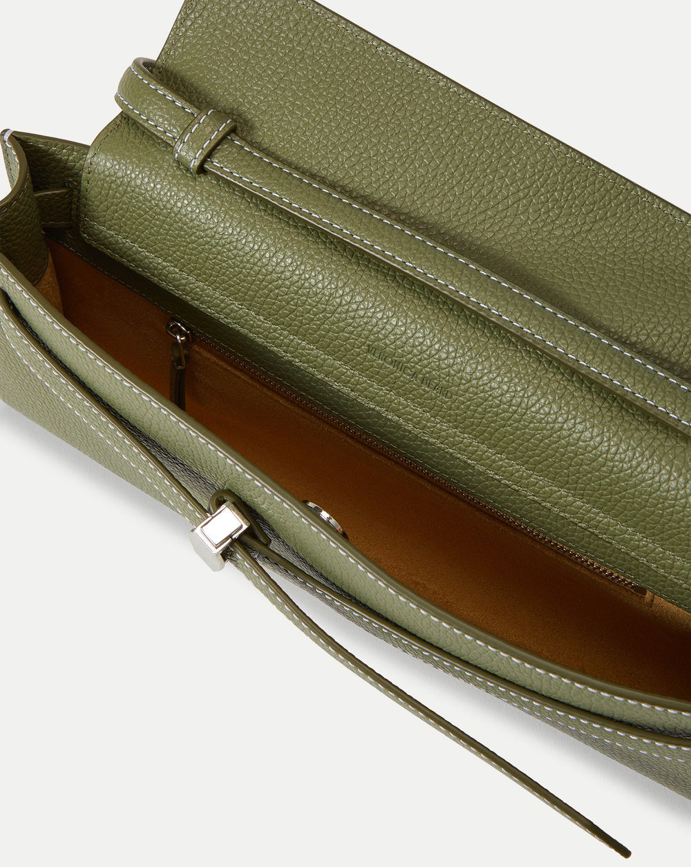 Veronica Beard Dash Clutch in Stone Army