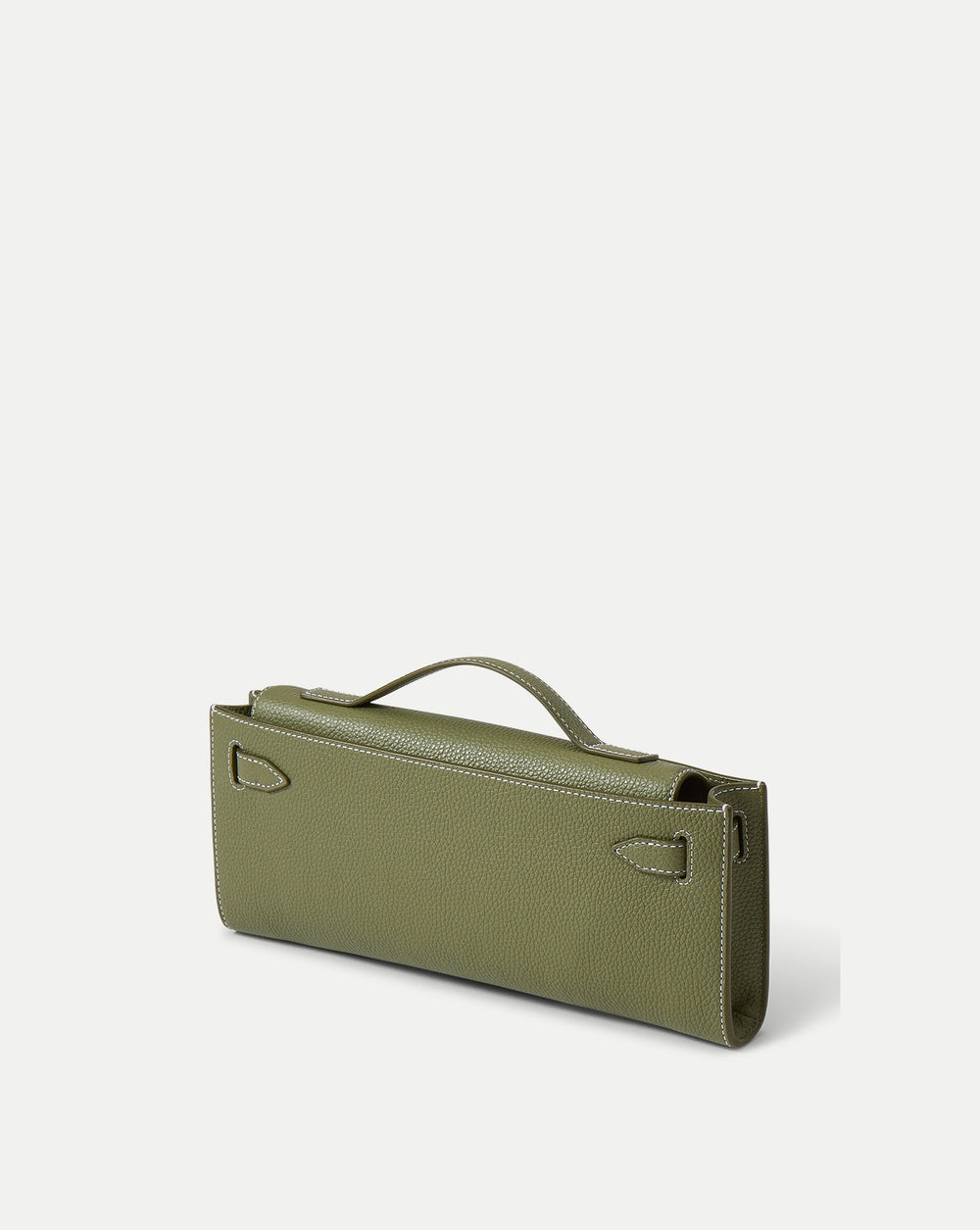 Veronica Beard Dash Clutch in Stone Army