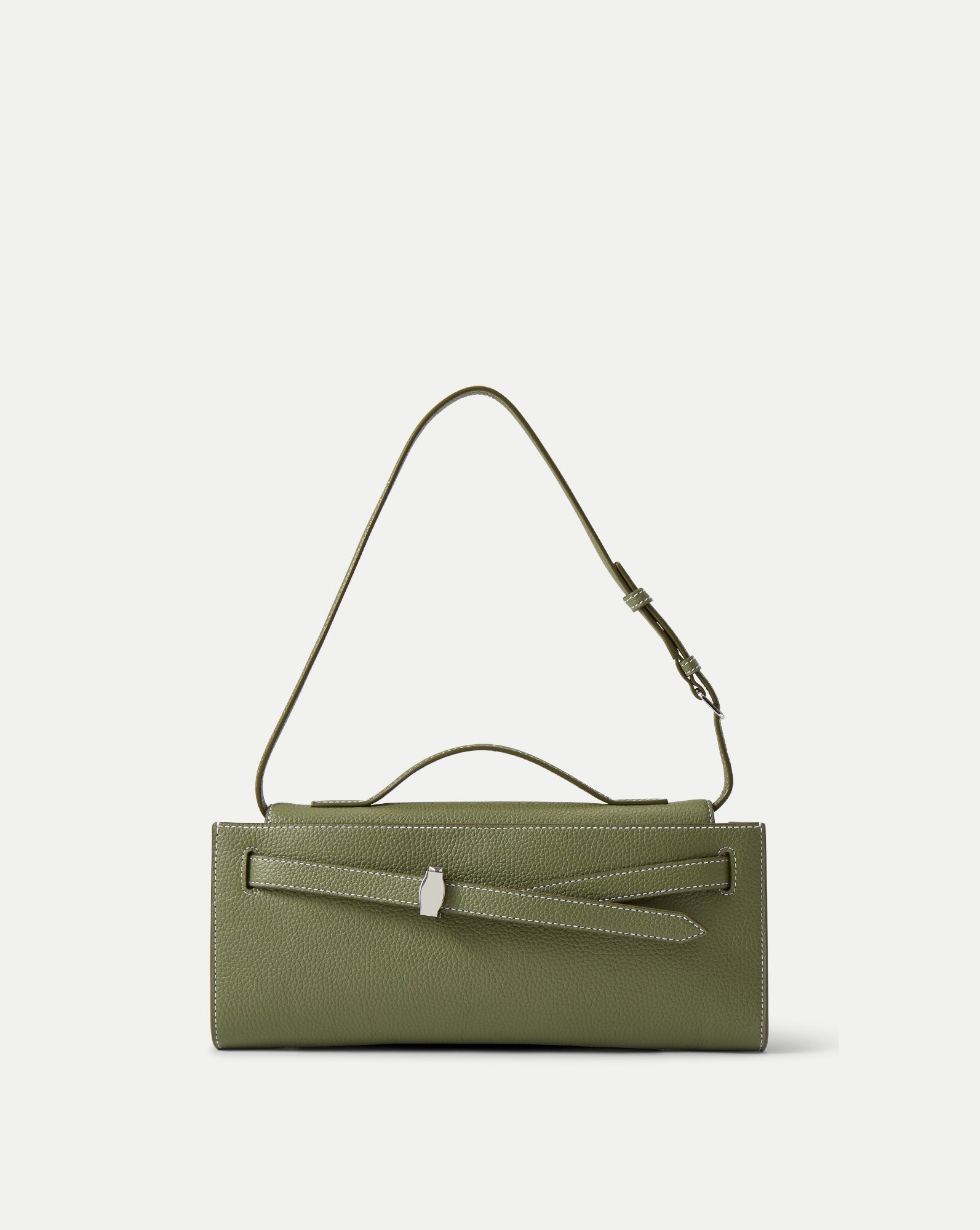 Veronica Beard Dash Clutch in Stone Army