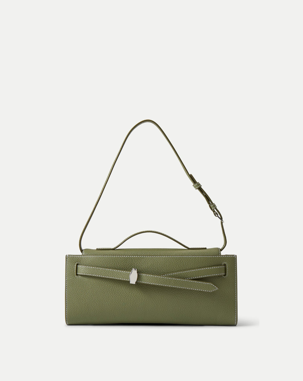 Veronica Beard Dash Clutch in Stone Army