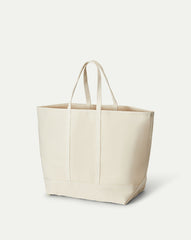 Large Canvas Logo Tote in Natural