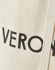 Large Canvas Logo Tote in Natural